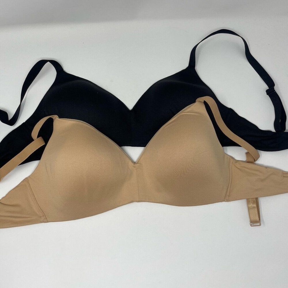 Calvin Klein Women's 2-Pack Lightly Lined Wirefree Bra Set Medium